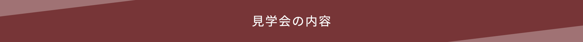 見学会の内容