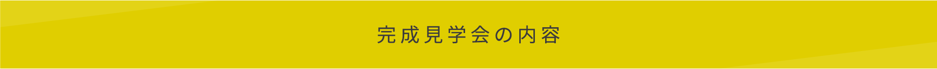 完成見学会の内容