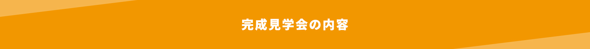 完成現場見学会の内容