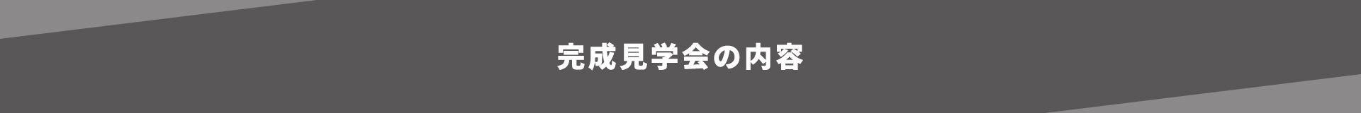 完成見学会の内容