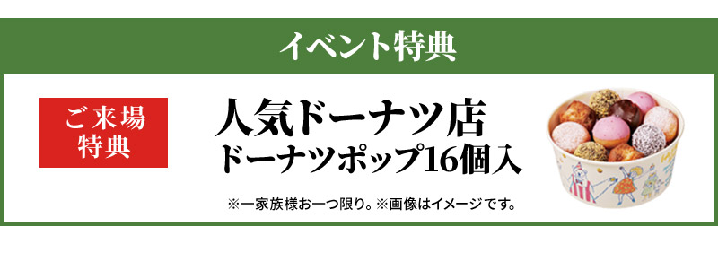 ご来場特典　人気ドーナツ店 ドーナツポップ16個入