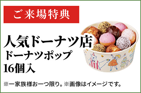 ご来場特典　人気ドーナツ店 ドーナツポップ16個入